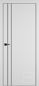 УРБАН 2V / Эмалекс Белый / Кромка чёрная 4*4